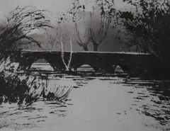 Widford by Norman Ackroyd, etching, sold Feb 2018