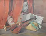 Untitled by Odette des Garets, oil on canvas, sold Jan 2018