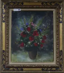 5in by Jacques Michel G. Dunoyer, oil on canvas, sold Jan 2018