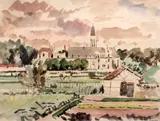 WatercolourView of a French churchsigned and dated 193212 by Adrian Maurice Daintrey, 1932, watercolour, sold Jan 2018