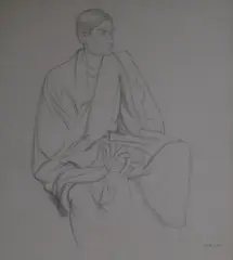 Untitled by William Rothenstein, 1911, pencil, sold Jan 2018