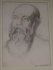 Untitled by William Rothenstein, 1913, pencil, sold Jan 2018