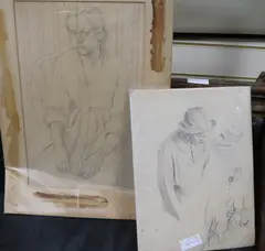 Untitled by Norman Blamey, pencil, sold Dec 2017