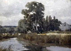 June Morning8 by Campbell Archibald Mellon, oil on panel, sold Dec 2017