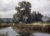 June Morning8 by Campbell Archibald Mellon, oil on panel, sold Dec 2017