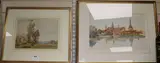 2 watercoloursView from a terrace and Fredricksbourg Palace by Augustus John Cuthbert Hare, watercolor, sold Dec 2017
