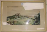 WatercolourCastelo Mouresco by Manuel Tavares, 1955, watercolour, offered Dec 2017