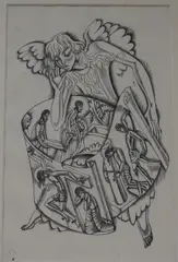 Wood engravingSt Luke7 x 4 by Eric Gill, engraving, sold Dec 2017