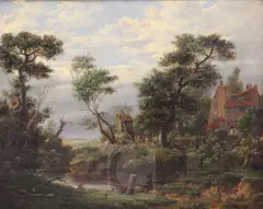Untitled by Samuel John Egbert Jones, oil on canvas, sold Nov 2017