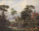 Untitled by Samuel John Egbert Jones, oil on canvas, sold Nov 2017