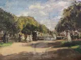 Untitled by Ethel Walker, oil on canvas, sold Nov 2017