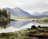 Derry Clave, Connemara signed 16 x 20in by Maurice Canning Wilks, oil on canvas, sold Nov 2017