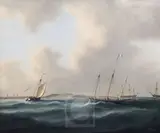 Untitled by Tim Thompson, oil on canvas, sold Nov 2017