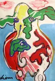 Untitled by Peter Diem, mixed media on paper, sold Nov 2017
