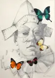 Untitled by Martin Battersby, pencil and watercolour, sold Nov 2017