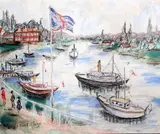 Untitled by Paul Maze, pastel on paper, sold Nov 2017