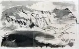 Snowdonia5 x 7 by John Piper, ink and wash on paper, sold Nov 2017