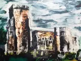 Romney Marsh (L364) signed in pencil, 42/100 21.5 x 29.75in by John Piper, etching and aquatint, sold Nov 2017