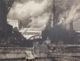 EtchingLondon Bridgesigned in pencil16 by Frank Brangwyn, etching, sold Nov 2017