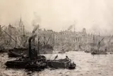 Untitled by William Lionel Wyllie, etching, sold Nov 2017