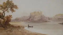 WatercolourConway Castleinscribed verso4 by John Varley, watercolour, sold Nov 2017