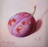 5 x 3.5in by Raymond Campbell, oil on panel, sold Nov 2017