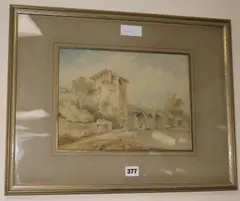 Untitled by Samuel Prout, watercolour, sold Nov 2017