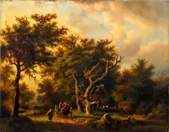 The woodland road in Autumn by Barend Cornelis Koekkoek, sold Jan 2012
