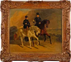 Queen and Prince Consort by Edwin Henry Landseer, oil on board, sold Jan 2012