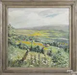 landscape by Arnold William Egerland, oil on canvas, offered Oct 2015