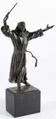 of St. Francis by Thomas McGlynn, patinated bronze, offered Sep 2015