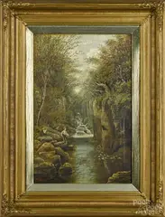 Untitled by Edward Priestley, oil on canvas, offered Sep 2015
