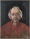 portrait by Thomas Bostelle, watercolor and gouache, offered Sep 2015