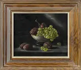 still life by Robert White, oil on board, sold Jun 2015