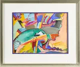 abstract by Patrick Walshe, watercolor, sold Jun 2015