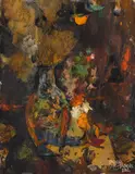 impressionist still life by Marie Wilner, oil on paper, sold Jun 2015