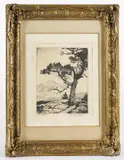 Untitled by Lyman Byxbe, etching, sold Jun 2015
