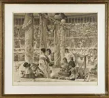 titled Geta and Caracalla by Lawrence Alma Tedema, lithograph, sold Jun 2015