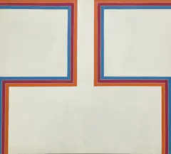 Blue Enclosure by Michael Loew, oil on canvas, sold May 2023