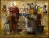 De Tierra Somos (We Are Made of Earth) by Antonio Carreño, 1997, oil on canvas, sold May 2023