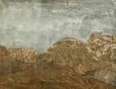 Landscape by Mirko Basaldella, oil on canvas, sold May 2023