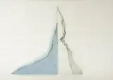 Iceberg by Wucius Wong, ink and watercolor on rice paper mounted to canvas, sold May 2023