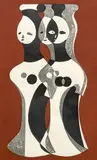 Clay Image by Kiyoshi Saitō, 1952, woodcut, sold May 2023