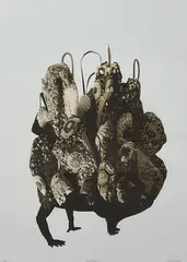 Amalgam (Brown) by Nick Cave, 2015, lithograph in colors, sold May 2023