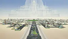 Automatic City by Benjamin Edwards, 2006, lithograph, sold May 2023