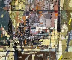Field by Jack Perlmutter, oil on canvas, sold May 2023