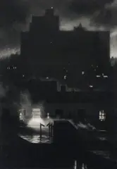 The Rear Window by Craig McPherson, 1984, mezzotint, sold Jun 2023