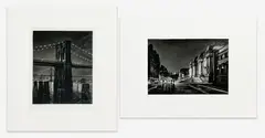 Museum Night / Pylon by Frederick Mershimer, 2001-2008, mezzotint, sold Jun 2023