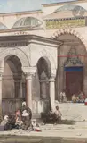 Vue de la mosquée Süleymaniye à Istanbul by Gustave Cluseret, Aquarelle et gouache, sold Jun 2022