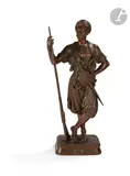 Janissaire by Jean Didier Debut, Épreuve en bronze à patine brune, sold Jun 2022